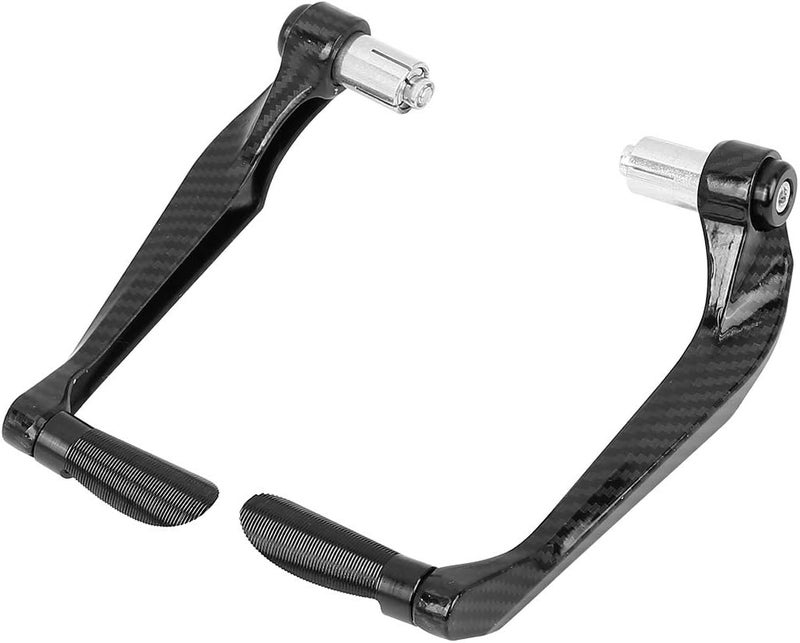 F FIERCE CYCLE 1 Pair Universal 22mm Brake Clutch Lever Protector Hand Guard for Motorcycle Black - Image 1